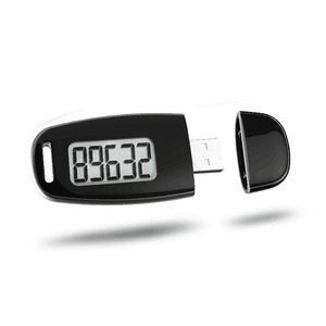 2026 837 <strong>3D</strong> Single-Function Backlight <strong>Pedometer</strong> with Easy Operation Single-Step Counting 5W Output Power Clip-On Lanyard Design - Product Image 3