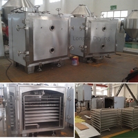 Four de séchage industriel sous vide carré, sécheur statique basse température pour l'essence de poulet, les assaisonnements, les épices, les granulés et les poudres, Série FZG, Personnalisé