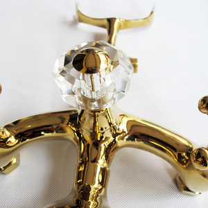 New Golden <strong>Wall</strong> <strong>Mounted</strong> Bathtub <strong>Shower</strong> Faucet Telephone Style <strong>Shower</strong> Bath <strong>Mixer</strong> <strong>Taps</strong> Top Selling - Product Image 3