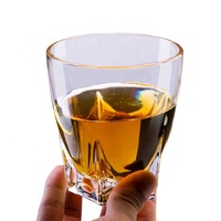 Tasse en verre de thé d'ondulation incassable d'usine professionnelle 375Ml tasse en verre de chaux sodée de conception Unique échantillon gratuit OEM ODM
