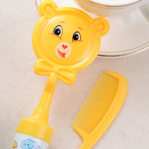 Depurador de cuero cabelludo de bebé de plástico respetuoso con el medio ambiente personalizado de fábrica, peine de seguridad para niños, juego de cepillo corporal de pelo suave para bebés - Product Image 5