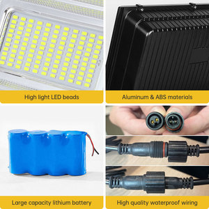 Đèn pha năng lượng mặt trời chống thấm nước OEM ODM 200W, đèn pha LED năng lượng mặt trời ngoài trời cho sân vận động - Product Image 5