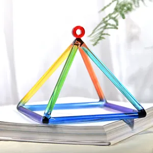 Chakra De cuarzo transparente De alta pureza, pirámide De cristal con sonido curativo, piramidal - Product Image 1