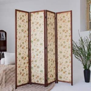 Divisor de Habitaciones de Bambú de 4 Paneles, Diseño Contemporáneo, Separación de Espacios, 56 pies de Altura, Pantalla de Privacidad Plegable de Doble Cara - Product Image 4