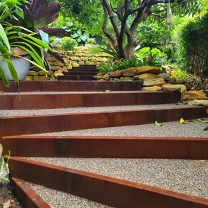 Factory Customization Corten Steel Flexible Lawn <b>Edge</b> Raised Grass Bed Garden <b>Edge</b> Lawn Border Landscape Retaining Wall - Product Image 2