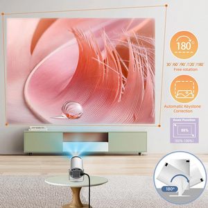 Aokang Thông Minh 4K Cubic Hy300 Pro 1080 Video Xách Tay 3D Android 12 Chiếu 720P 350 ANSI Rạp Hát Tại Nhà Với Trò Chơi Điều Khiển - Product Image 4