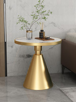 Table basse de style nordique, légère et luxueuse, moderne et minimaliste, en marbre veiné, avec structure en fer, pour salon, table d'appoint, usage domestique