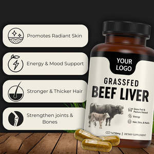 OEM capsules <span class=keywords><strong>de</strong></span> foie <span class=keywords><strong>de</strong></span> <span class=keywords><strong>boeuf</strong></span> <span class=keywords><strong>halal</strong></span> nourri à l'herbe 180 Suppléments énergétiques <span class=keywords><strong>de</strong></span> soutien immunitaire capsules <span class=keywords><strong>de</strong></span> foie <span class=keywords><strong>de</strong></span> <span class=keywords><strong>boeuf</strong></span> lyophilisées vitaminées - Product Image 2