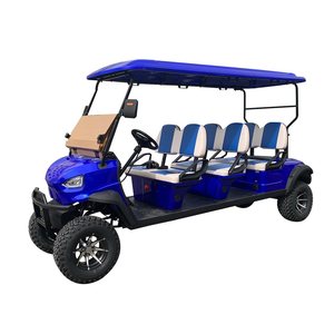 Penjualan Terbaik Panel surya bertenaga 2 4-tempat duduk listrik Golf mobil 60V baterai Lithium listrik Off-Road Golf Cart - Product Image 1
