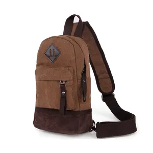 For teenagers boys cn gua sling chest pack daypack travlling gym ipad bag canvas school bags