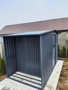 <span class=keywords><strong>Abri</strong></span> de jardin en métal avec bûcher 300*180*200cm Anthracite grand - Product Image 4