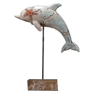 Fabrik benutzer definierte Figur ist einzigartiges Geschenk nautischen Ozean Thema Sammlerstücke benutzer definierte weiße Delphin