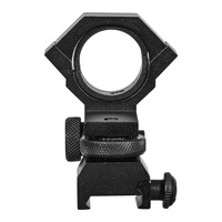 Support d'anneau optique de visée télescopique 25.4/30mm avec pince de lampe de poche en aluminium à base de 20mm et accessoires de chasse à réglage d'angle