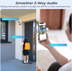 Telecamera di Sicurezza ICsee 2K 4MP con Doppio Obiettivo WIFI PTZ a 360°, Telecamera di <span class=keywords><strong>Sorveglianza</strong></span> Esterna Impermeabile con Doppio Obiettivo WIFI - Product Image 4
