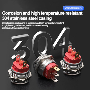 Saklar Rocker Bulat Tahan Air Stainless Steel 3V 6V 12V 24V 220V 25MM LED Berlampu ON-OFF 3Pin Saklar <span class=keywords><strong>Toggle</strong></span> Rocker Bercahaya - Product Image 5