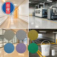 Peinture de sol liquide auto-nivelante à effet marbre, sable coloré époxy, haute dureté, imperméable, pour usage commercial et domestique