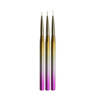 Pinceau liner pour nail art, stylo de dessin à lignes fines, outil de conception pour vernis gel à poils en nylon pour manucure en salon - Product Image 1