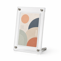 Boîtier de présentation de cartes gradées en acrylique transparent avec couvercle magnétique, pré-assemblé, anti-rayures, pour cartes de sport, vente en gros sur mesure en usine