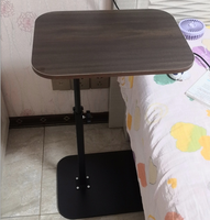 Table basse moderne simple en fer réglable en hauteur pour hôtels, appartements, chambres et bureaux