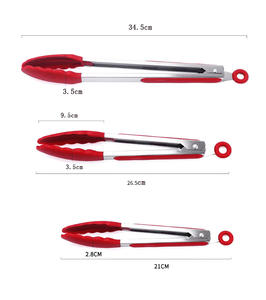 Pinzas de Cocina SY 2024, Pinzas de Silicona Premium Antiadherentes de Acero Inoxidable para Barbacoa, Cocina y Asado - Product Image 4