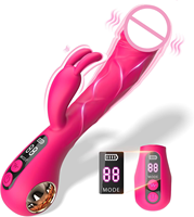 Vibrateur réaliste avec écran LCD, 9 puissantes vibrations, stimulateur clitoridien, vibromasseur G-Spot, vibromasseur lapin pour femme