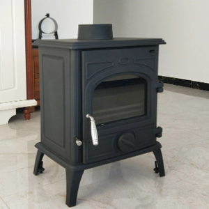 Poêle à <span class=keywords><strong>bois</strong></span> autonome en fonte pour intérieur, chauffage à combustible solide pour maison, cabane, chalet, salon, foyer - Product Image 6