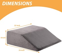 Coussin de soutien réglable en tissu velours pour entre les jambes, pour un soulagement apaisant de la douleur au genou avec mousse à mémoire de forme