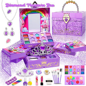 Kit <span class=keywords><strong>de</strong></span> fabrication <span class=keywords><strong>de</strong></span> bracelets en perles DIY, boîte à cosmétiques lavable, jouets <span class=keywords><strong>de</strong></span> maquillage pour filles, enfants, <span class=keywords><strong>jeux</strong></span> <span class=keywords><strong>de</strong></span> simulation pour enfants - Product Image 4