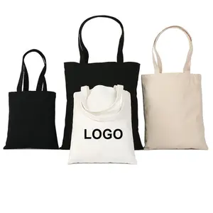 Langchen फैक्टरी कस्टम मुद्रित 100% कपास कैनवास बैग प्राकृतिक पुनर्नवीनीकरण खरीदारी ढोना कैनवास कपास बैग