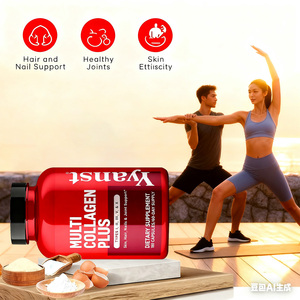 OEM vegano tipos I,II,III,V y X cápsulas de suplemento de colágeno múltiple soporte piel pelo uñas y salud de las articulaciones cápsulas de colágeno - Product Image 4