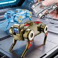 2-in-1 Mechanischer Transformations-Roboterhund Fidget Spinner Rotator Sensorisches Stressabbau-Lernspielzeug für Erwachsene und Kinder