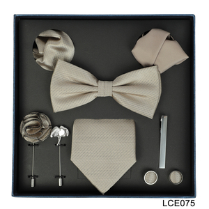 Ensemble de cravates de luxe 8 pièces pour <span class=keywords><strong>homme</strong></span>, idéal pour mariage, témoin, demande en mariage, anniversaire – Coffret élégant prêt à offrir - Product Image 1