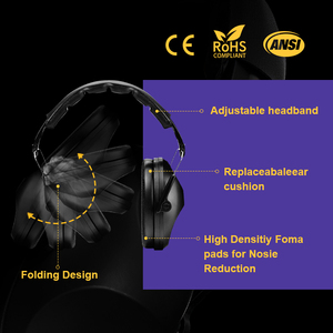 EM032 子供用聴覚保護折りたたみ式ノイズキャンセリング安全イヤーマフ 耐久性のあるABS <span class=keywords><strong>CE</strong></span>認証 23dB/28dB - Product Image 5