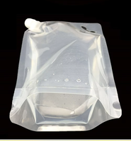 Pochette à bec verseur portable, transparente, réutilisable et anti-poussière en PE, PA, PET, idéale pour les liquides de voyage et domestiques – Meilleure vente