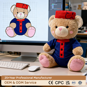 Bambola di peluche OEM animali di peluche personalizzati orso di <span class=keywords><strong>marinaio</strong></span> giocattoli di peluche anime orsacchiotto bambola di peluche personalizzata - Product Image 2