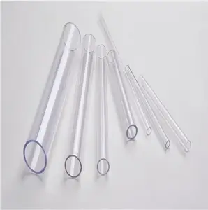 Plastic Various Diameter Polycarbonate Pipe Hard Transparent PETG Pvc Tube For Gifts Packing Round Clear Packing Tube
