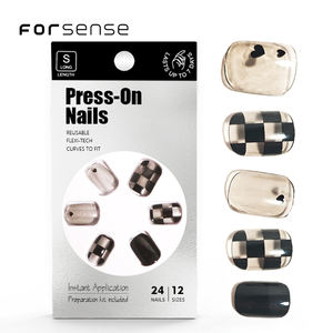 Forsense, marque privée, <span class=keywords><strong>faux</strong></span> <span class=keywords><strong>ongles</strong></span> en boîte, <span class=keywords><strong>kit</strong></span> d'<span class=keywords><strong>ongles</strong></span> <span class=keywords><strong>à</strong></span> pression de qualité supérieure avec colle et lime, fournisseur de gros de <span class=keywords><strong>faux</strong></span> <span class=keywords><strong>ongles</strong></span> au design personnalisé - Product Image 3