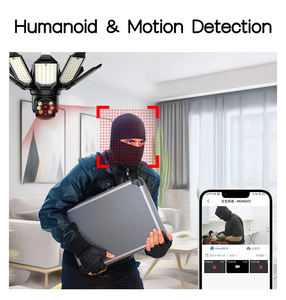 Nouvelle caméra de sécurité intelligente avec projecteur LED 3MP, caméra PTZ 360°, caméra ampoule, détection de mouvement par IA, vision nocturne couleur, audio bidirectionnel, caméra Wifi - Product Image 3