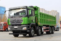 Camion benne Shacman Delong X3000 460HP 8X4 8M Euro 6 pour le transport de matériaux sur chantier