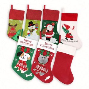 Santa Claus Snowman Merry Christmas Stockings Kids Gifts <b>Socks</b> XMAS Christmas Decorations Supplies Ornaments - Product Image 1