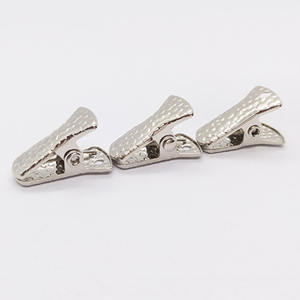 Mini pince à ressort en métal Textura, pince décorative en nickel, pince à papier, pince à vêtements, bureau, maison, artisanat créatif, personnalisé 20x6mm - Product Image 3