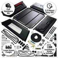 Wasserdichte, teilbare Aluminium-Hardtop-Abdeckung für hohe Dächer, anpassbare, abschließbare, robuste Pickup-Ladeflächenabdeckung aus Aluminium