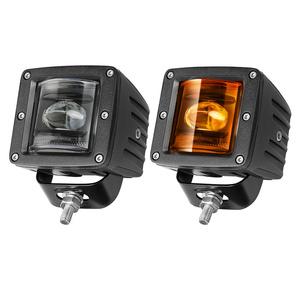 Feux antibrouillard avant à LED <span class=keywords><strong>de</strong></span> 3 pouces blancs et jaunes, conformes à la norme SAE J583, homologués pour la circulation routière, pour voitures et camions - Product Image 1