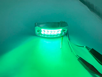 Universelle 12-24V Bernsteinfarbene ABS Chrom-Gehäuse 10-LED Wasserdichte LKW-Anhänger Seitenmarkierungsleuchte mit Stroboskop-Funktion DH-040
