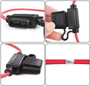 Kehan ATM/ATC мини-держатель предохранителя, водонепроницаемый автомобильный Встроенный держатель предохранителя 18AWG 15 см - Product Image 4