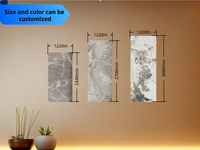 Panneau mural 3D imperméable et ignifuge à texture marbre, effet marbre, revêtement mural décoratif intérieur pour mur de fond de télévision