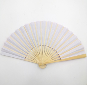 Eventail de mariage en papier, mini <span class=keywords><strong>ventilateur</strong></span> pliable personnel en bambou - Product Image 2