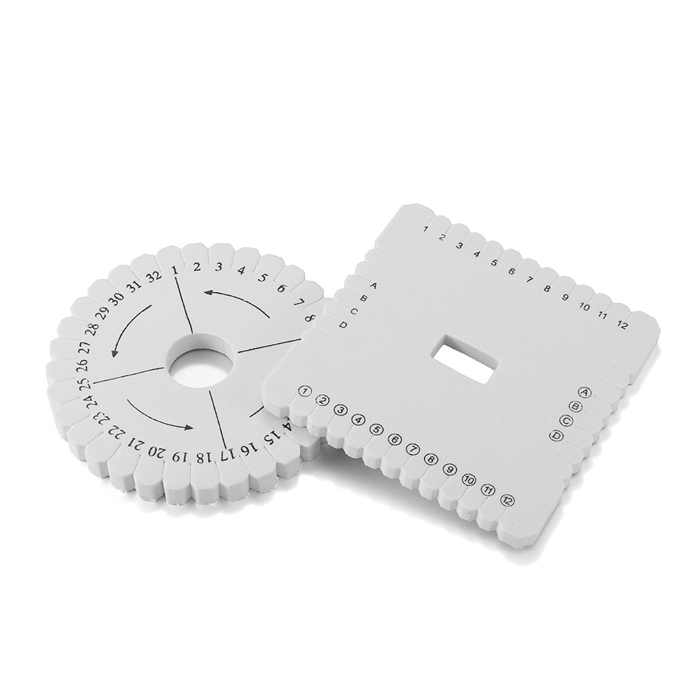 Cheap Round square knitting disc tray braiding disk Kumihimo tray