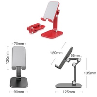 Support de téléphone en aluminium Ultra Stable, hauteur et Angle réglables pour le bureau et la maison pour iPhone iPad