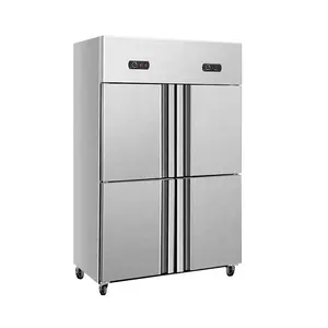 Professional Manufacture Commercial Display Refrigerator Stainless Steel Upright Freezer